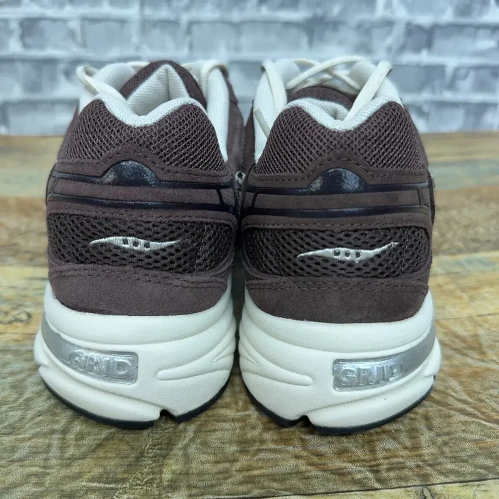 Saucony Grid Jazz Suede Mocha Cream Sales Sample S70898-4 Mens Size 9 New